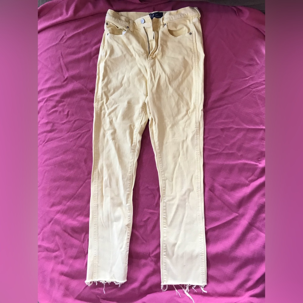 Gap high rise cigarette jeans
